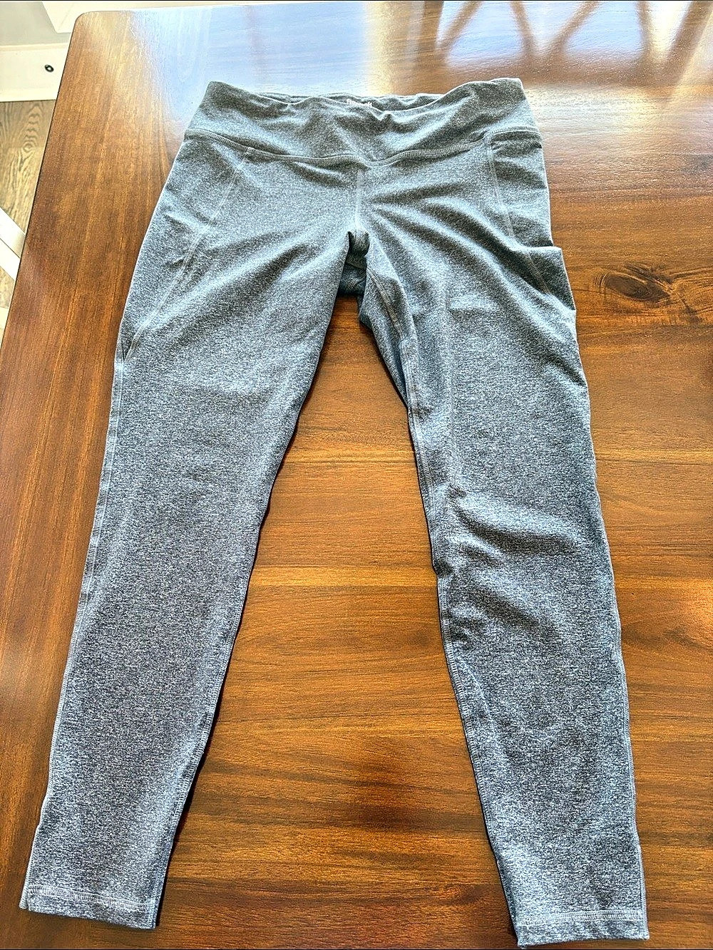 Reebok Speedwick Athletic Leggings Gray Large